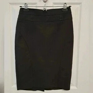Dynamite Black Pencil Skirt Womens Size 3 Solid Minimalist Workwear Office